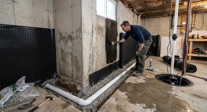 Concrete Waterproofing in Fredericksburg, VA